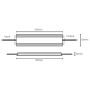 Driver LED VDX60W 60w 24v IP67