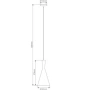 Pendant lamp RUBY-185 31393 COP