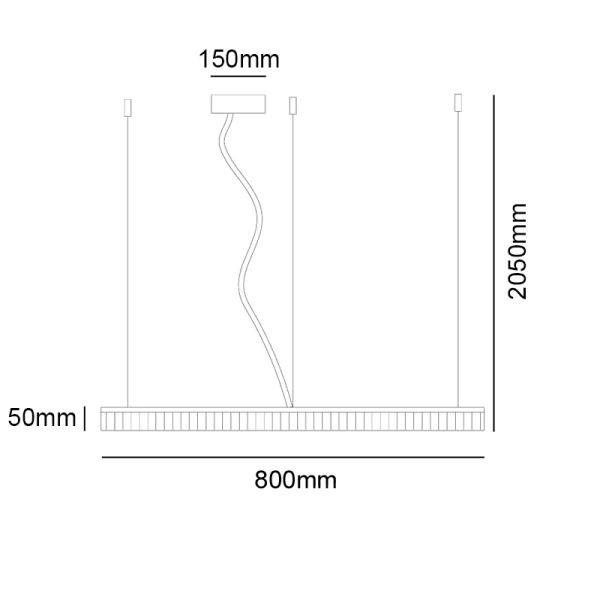 Pendant lamp Crown SP LED 42W 3K D80 BRS Pendant lamp Crown SP LED 42W 3K D80 BRS