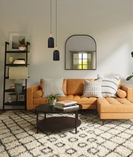 Pendant lamp HORTEN Scandinavian Oblong Shape BLK