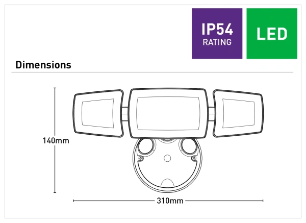 Wall light Onyx TRIPLE HEAD