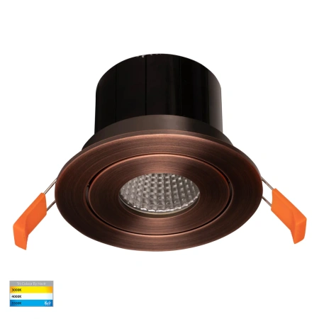 Recessed Downlight Prime Tilt 3CCT LED 12W IP54 AB