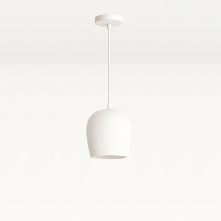Pendant lamp Clay Drop E27 WH