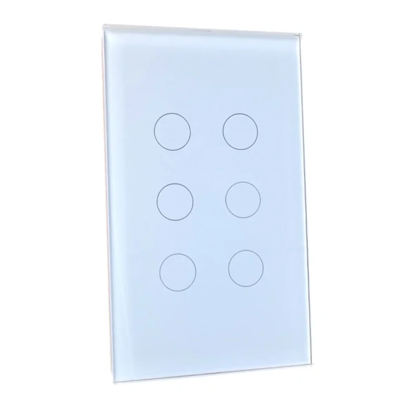 Wall Switch 6 Gang Zigbee Wifi WHT