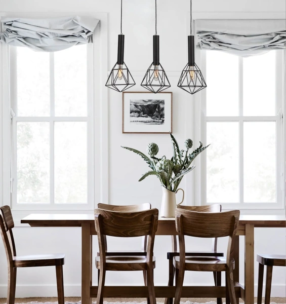 Pendant lamp BLACKBAND 3x Bird Cage With Bar