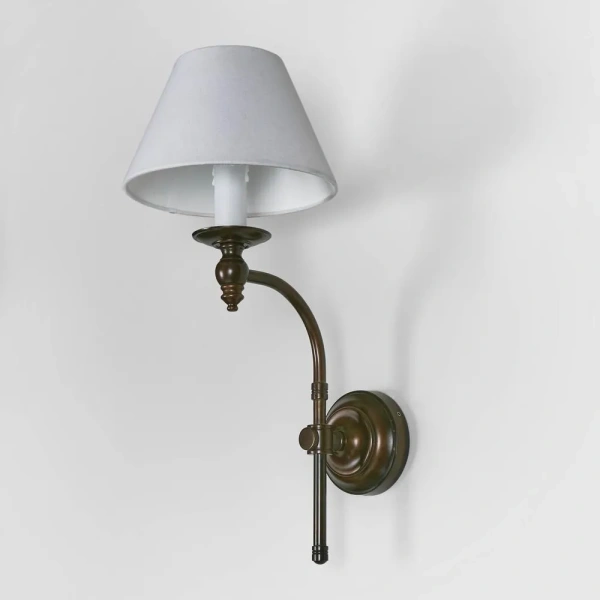 Wall light Soho Curved Base E14 H 430 BRZ