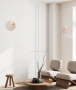 Wall Light POI2 Round Travertine Base G9
