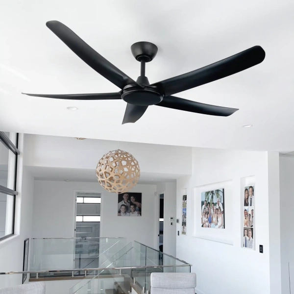 Ceiling Fan Flatjet 3-4-5 blades BLK 52