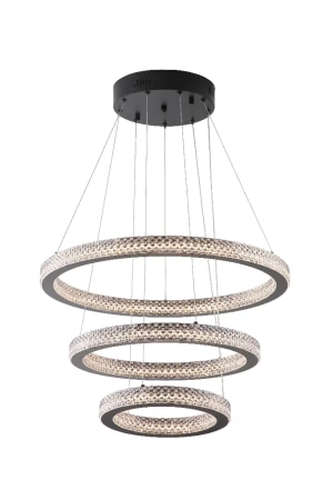 Pendant lamp ANILLO 3 Rings LED 35W BL