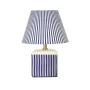 Table lamp Amaris Ceramic E27 Blue Stripe