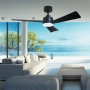 Ceiling Fan Bronte 52 DC LED 20W 3CCT BLK