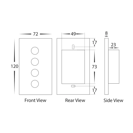 Fan controller with light White HV9116 Wifi