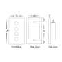 Fan controller with light White HV9116 Wifi