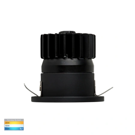 Recessed Downlight Niche Round Mini LED 3W 3CCT IP54 BLK