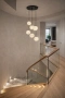 Pendant lamp Molina S6 Alabaster Spanish Marble G9 BLK
