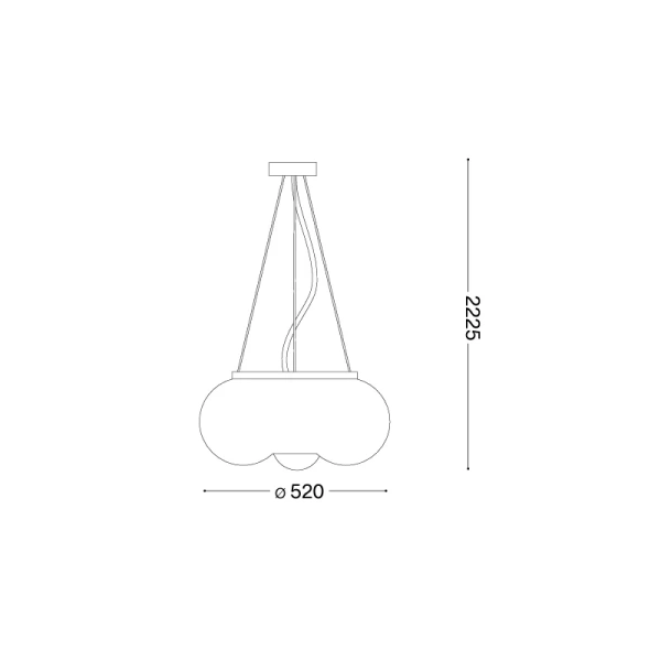 Pendant lamp Arizona SP5 D52 GL Pendant lamp Arizona SP5 D52 GL