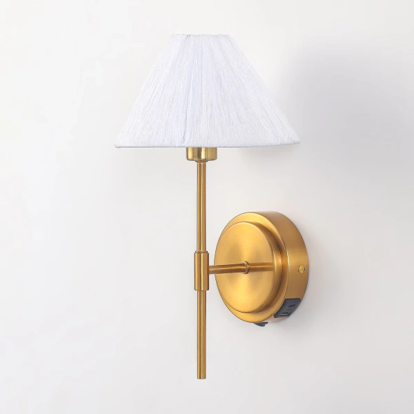 Wall lamp Sigrid Reading with charging ports brs