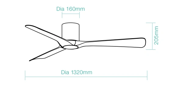 Ceiling Fan Fresno DC 52 Wi-Fi 33W WL