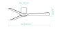 Ceiling Fan Fresno DC 52 Wi-Fi 33W WHT