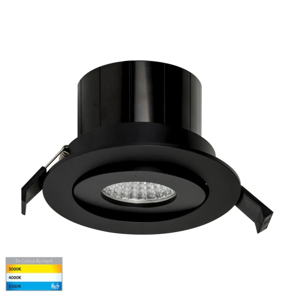 Recessed Tilt Downlight Prime CCT LED 12W IP54 BLK Recessed Tilt Downlight Prime CCT LED 12W IP54 BLK