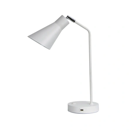 Desk lamp THOR WITH USB WHITE