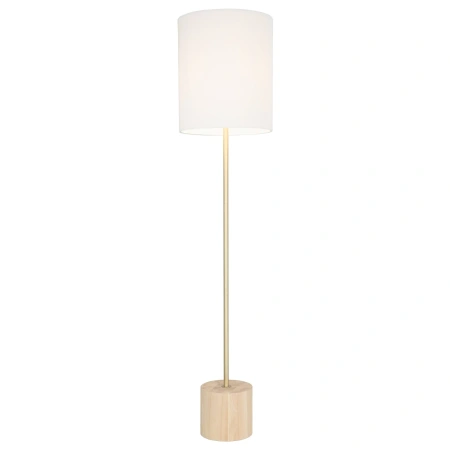 Floor lamp Flemington Pleated shade E27 WHT