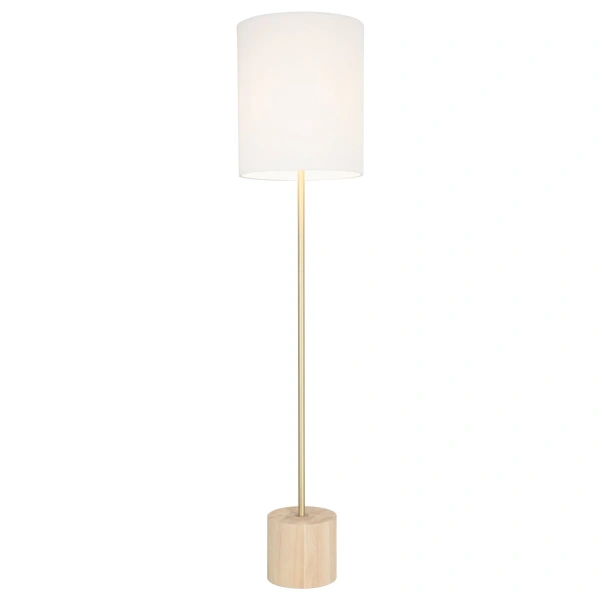 Floor lamp Flemington Pleated shade E27 WHT Floor lamp Flemington Pleated shade E27 WHT