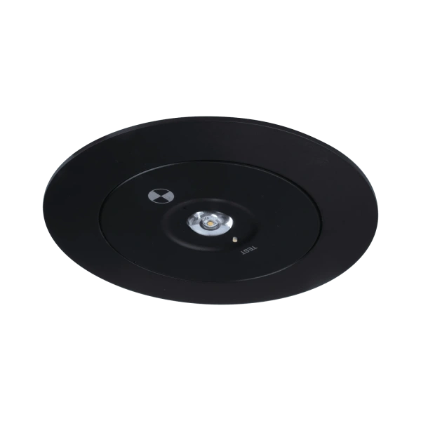 Recessed emergency light Evac D63 3.5W non-maintained BLK Recessed emergency light Evac D63 3.5W non-maintained BLK