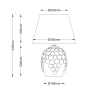Table lamp Monica Ceramic E27 Ivory