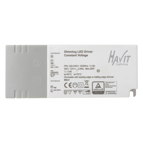 Driver LED HV9668-24V25W Triac Dimmable