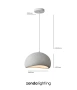 Pendant lamp Emi P45 E27 WHT