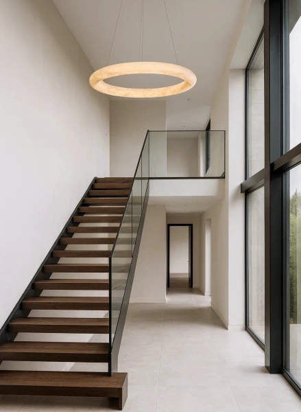 Pendant lamp Aragon P2 Alabaster Spanish Marble LED 50W CCT Remote BRS