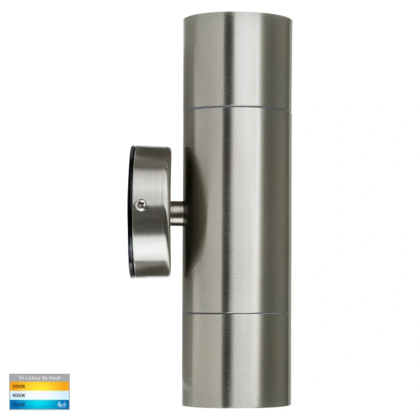Wall light Fortis Stainless Steel 3CCT Up-Down HV1072T IP65