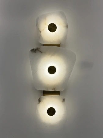 Wall light Cella 1 Alabaster Spanish Marble LED 15W BRS