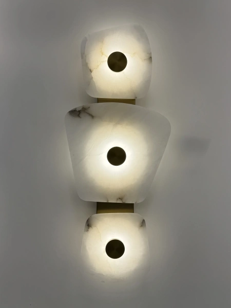 Wall light Cella 1 Alabaster Spanish Marble LED 15W BRS