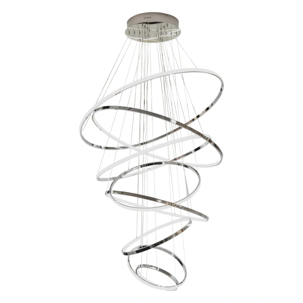 Pendant lamp Crown 8 Ring Chrome 5K Pendant lamp Crown 8 Ring Chrome 5K