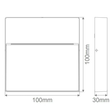 Step light ZEKE-4-SQR-DGR 19708