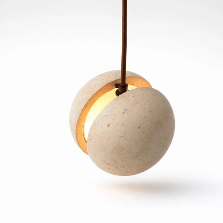 Pendant lamp Sphera Travertine G9 NT