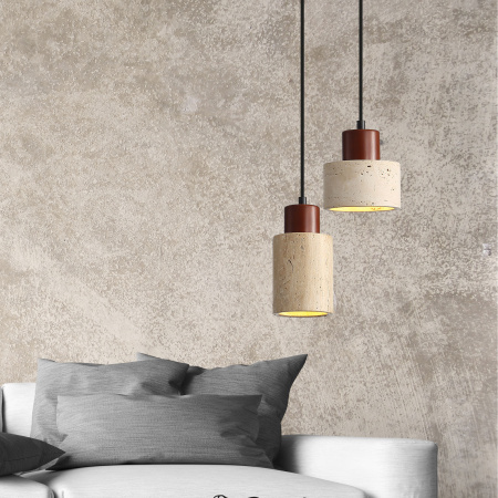 Pendant lamp Tibur 100 E14 Travertine