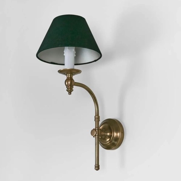 Wall light Soho Curved Base Antique E14 H 430 BRS