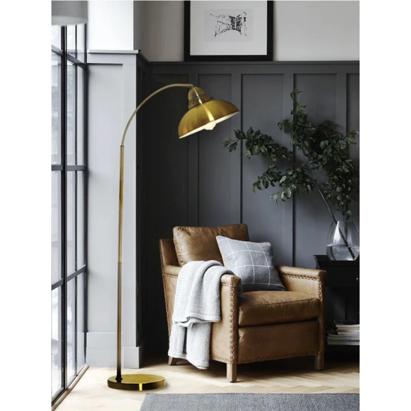Floor lamp Manor E27 WEATHERED BRS