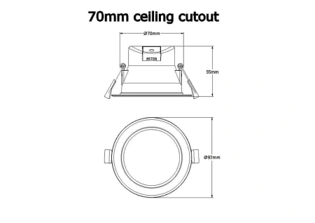 Smart Downlights Vibrant Ambiance Zigbee 70mm RGBW