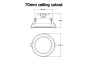 Smart Downlights Vibrant Ambiance Zigbee 70mm RGBW