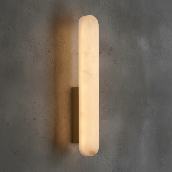 Wall light Marbelle Alabaster Marble LED H40 BRS