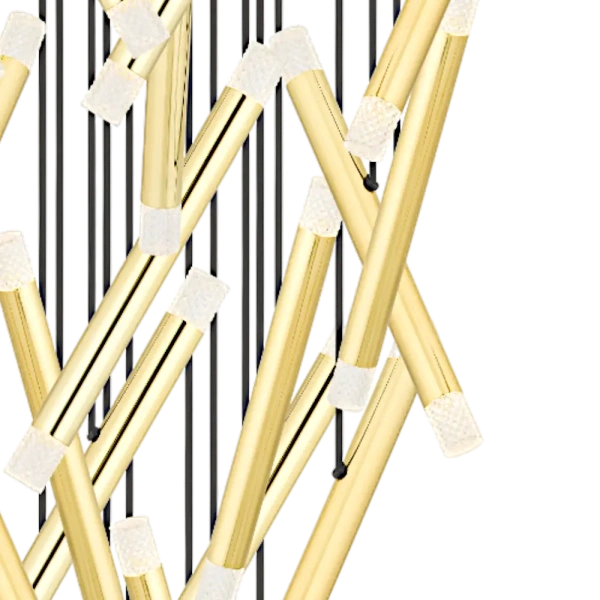 Pendant lamp MILAZO 60x1.5w LED 3000K IP20 NON-DIM GLD