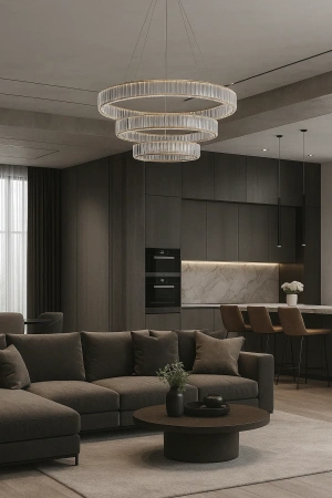 Pendant lamp Crystal Ring 3 GL 3K Display