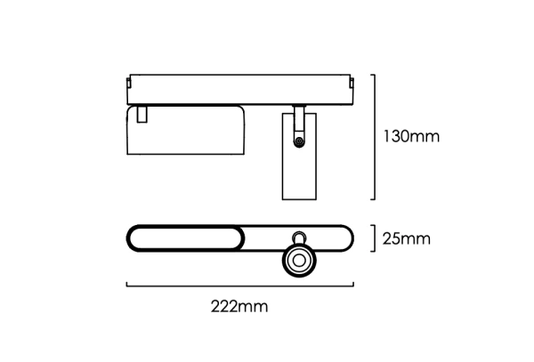 Track Folding light Z5060-12.24.CCT.BK 24V 12W