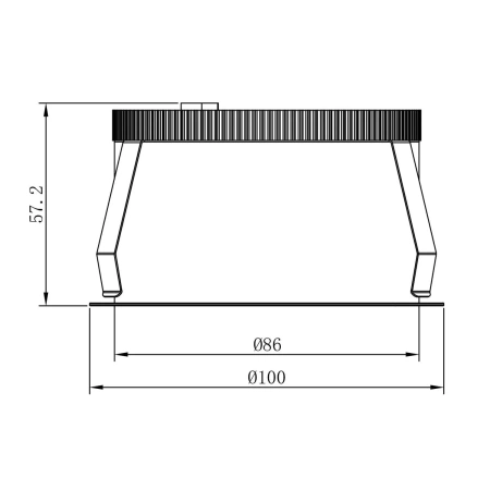Surface downlight Pebble LED 12W WH