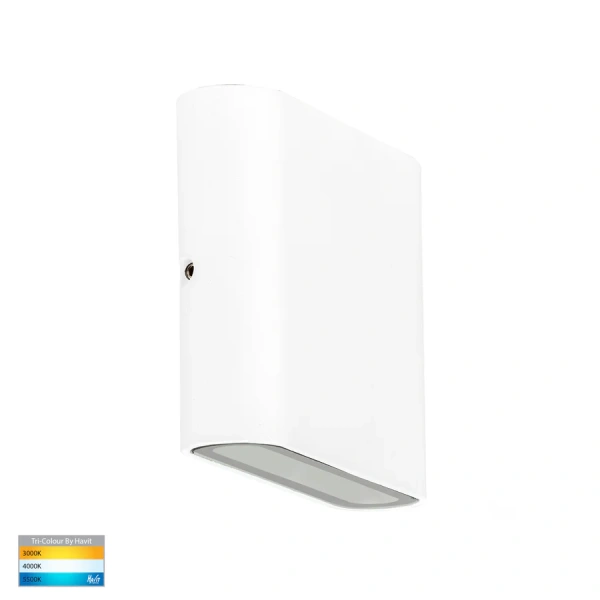 Wall light Lisse Up and Down 3CCT LED 6W IP54 11.5cm WHT