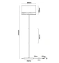 Floor lamp TAMBURA12FL E27 BLK
